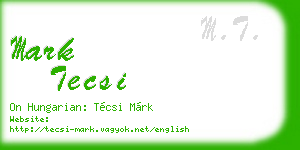 mark tecsi business card
